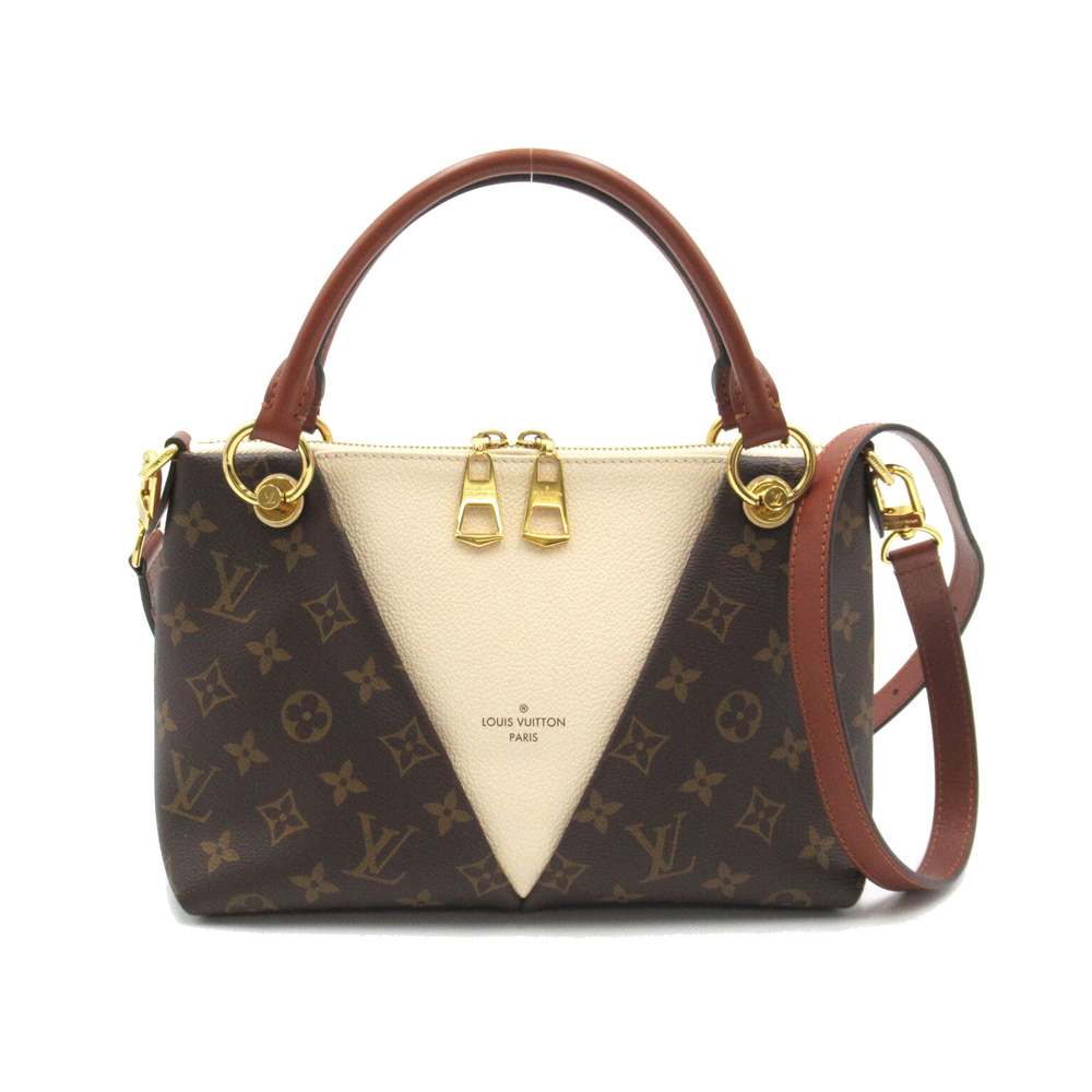 Louis Vuitton V Tote BB 2way Shoulder Bag Monogram Brown